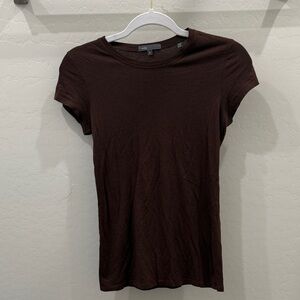 Vince Dark Brown Short Sleeve Tee